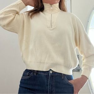 NWT Brunette The Label Oversized Cropped Sweater